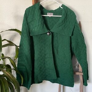 JM Collection Emerald Knit Cardigan